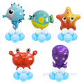 Happy Anniversary Foil Balloon star fish Octopus dolphin crab Foil Balloons Supplier